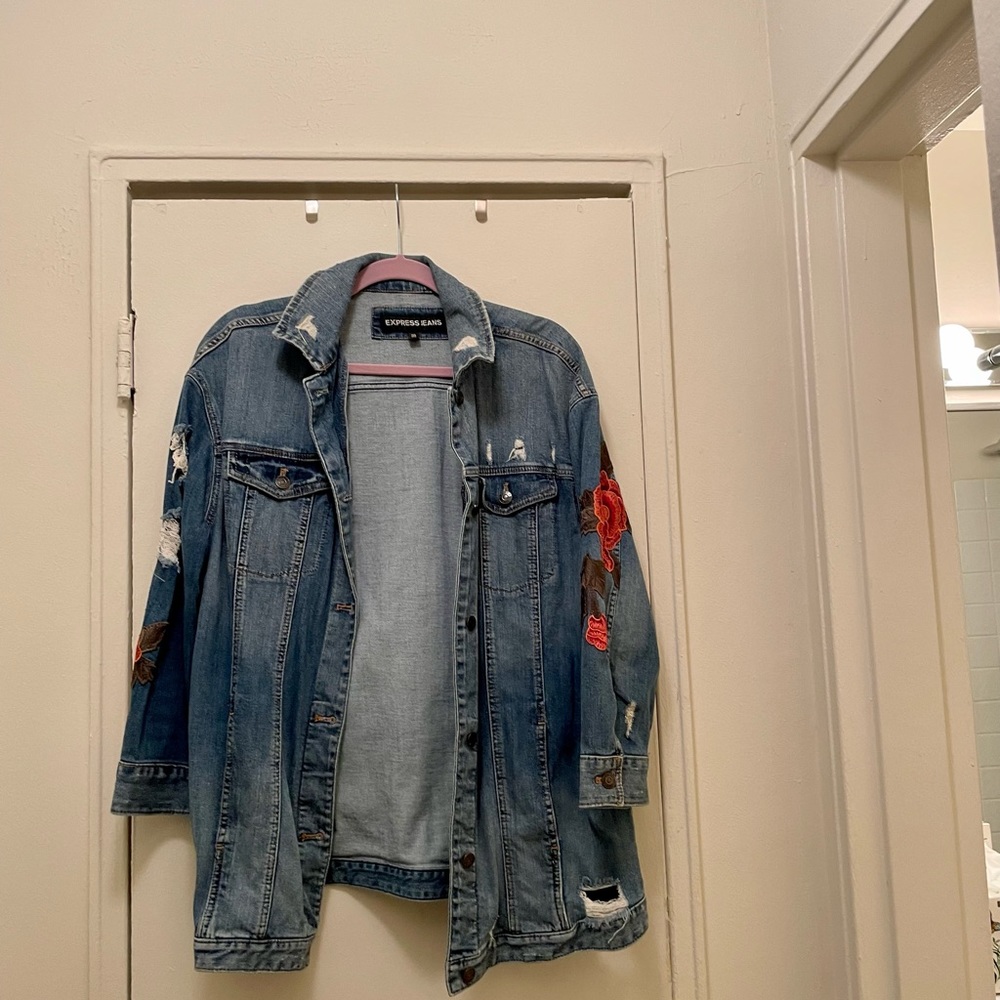Express oversize denim jacket